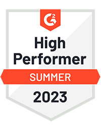 G2 High Performer Summer 2023